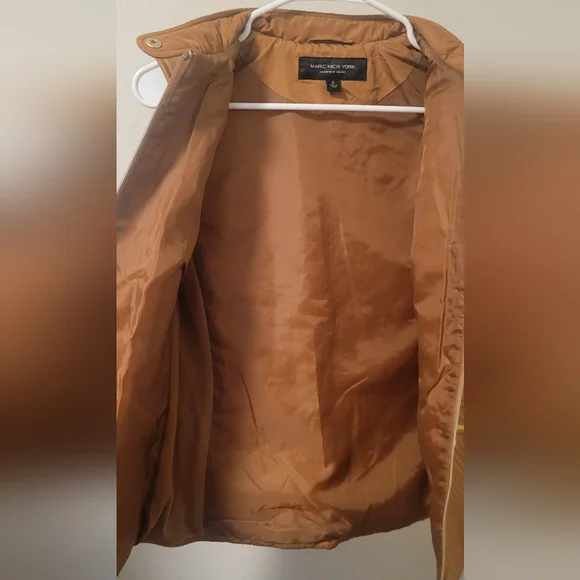 MARC NEW YORK Women's Tan Quilted Vest By Andrew Marc - Picture 8 of 10